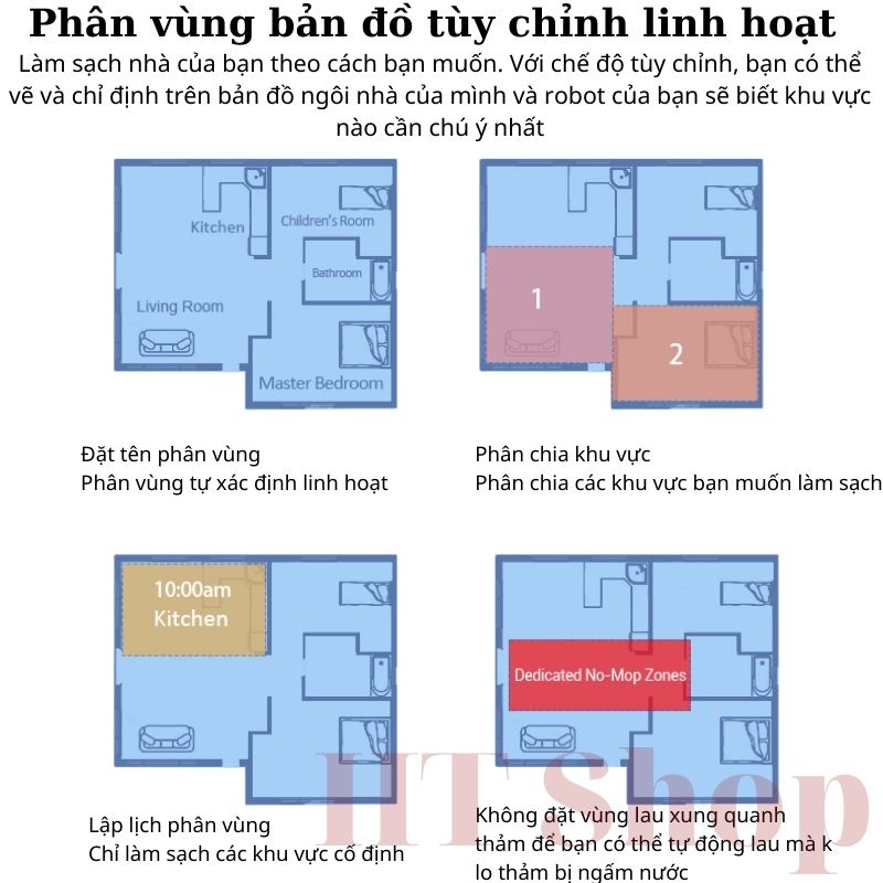 Robot hút bụi lau nhà, thông minh LDS12 tự sạc pin - điều khiển qua APP điện thoại - khả năng leo dốc cực đỉnh