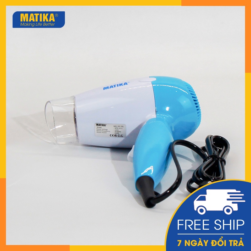 Máy Sấy Tóc Mini MATIKA 650W MTK-3312