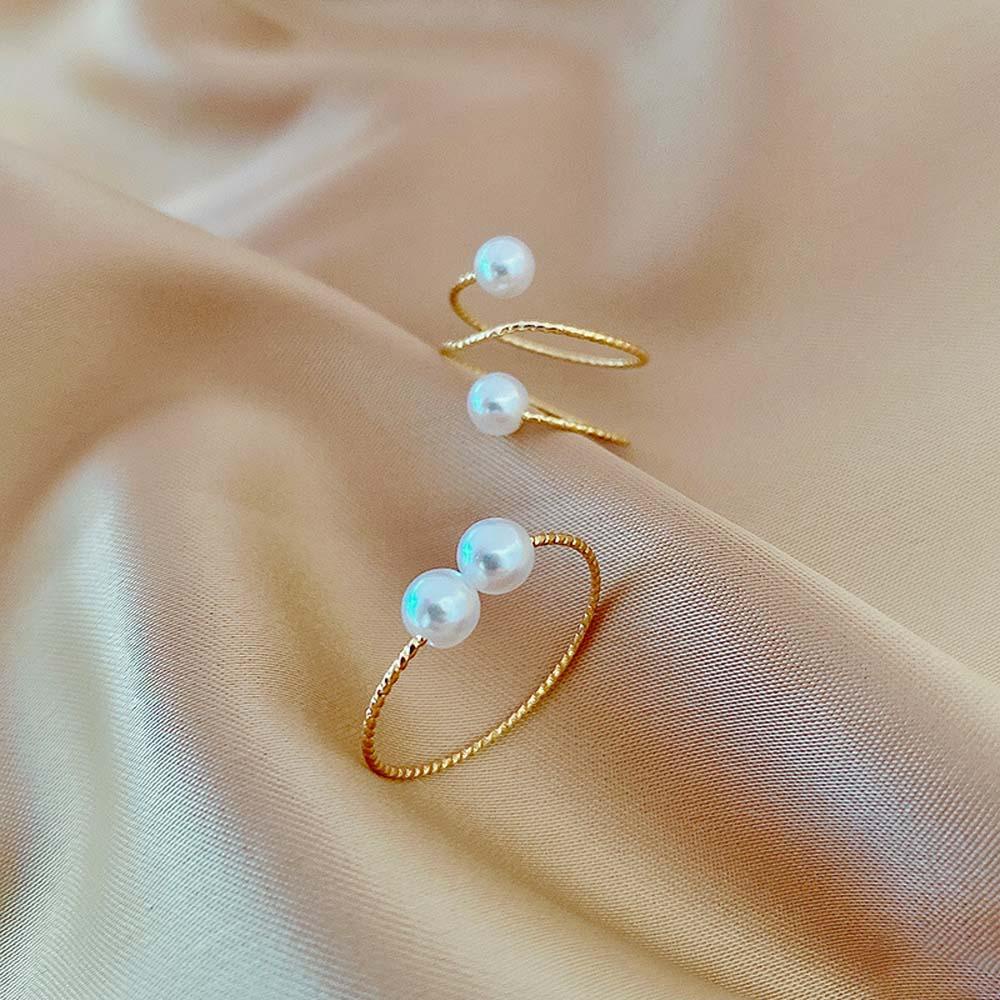 MXGOODS Nhẫn Hở Chất Liệu Hợp Kim Thiết Kế Tinh Tế Cho Nữ