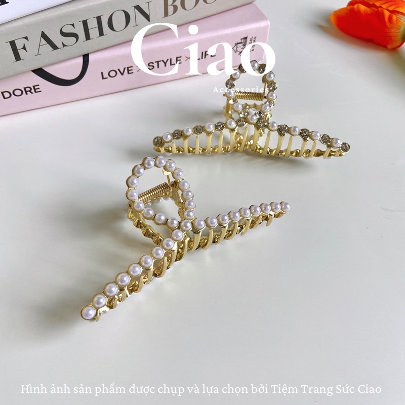 [HOT TREND] Kẹp càng cua kim loại đính đá sang trọng Ciao accessroies