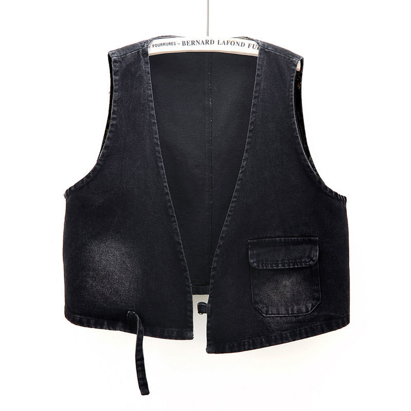 Áo khoác Denim không tay dáng rộng thời trang dành cho nữ | BigBuy360 - bigbuy360.vn