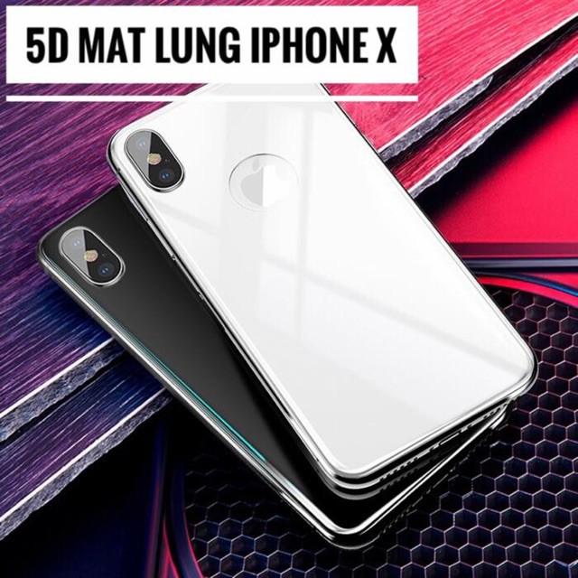 Kính 5D Mặt Sau iPhone X