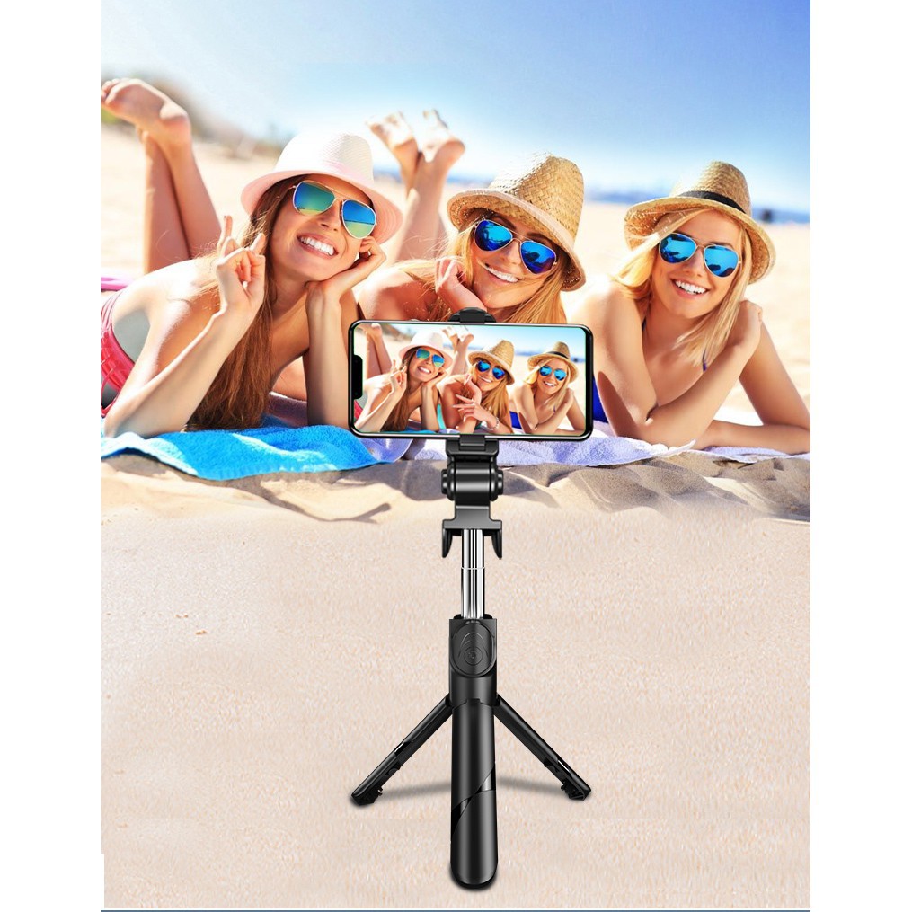 [GIÁ XƯỞNG] Gậy Chụp Ảnh Tự Sướng  Xt-02 Có Chân Đứng Kèm Điều Khiển Kết Nối Bluetooth