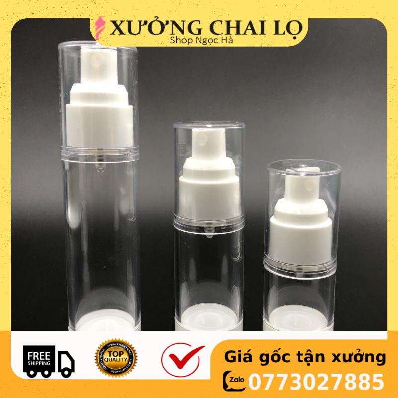 Chai nhựa hút chân không xịt phun sương 15ml/30ml/50ml chiết mỹ phẩm