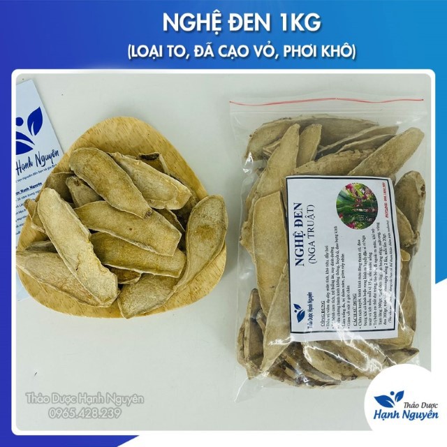 Nghệ Đen 1kg (Miếng To, Đã Cạo Sạch Vỏ)