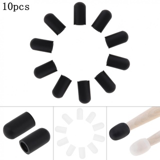 Set 10 Nắp Silicon 5a / 7a Bảo Vệ Đầu Gậy Đánh Trống