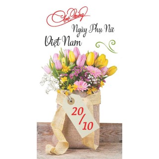 Thiệp chúc mừng 20/10 đính kèm