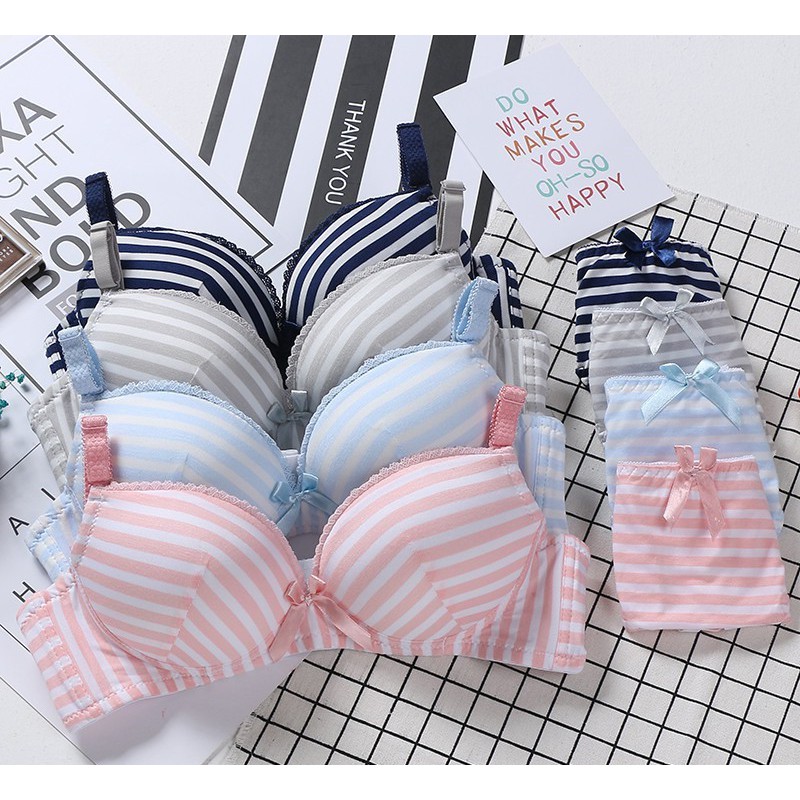 Bộ đồ lót kẻ sọc thoải mái cho nữ | BigBuy360 - bigbuy360.vn