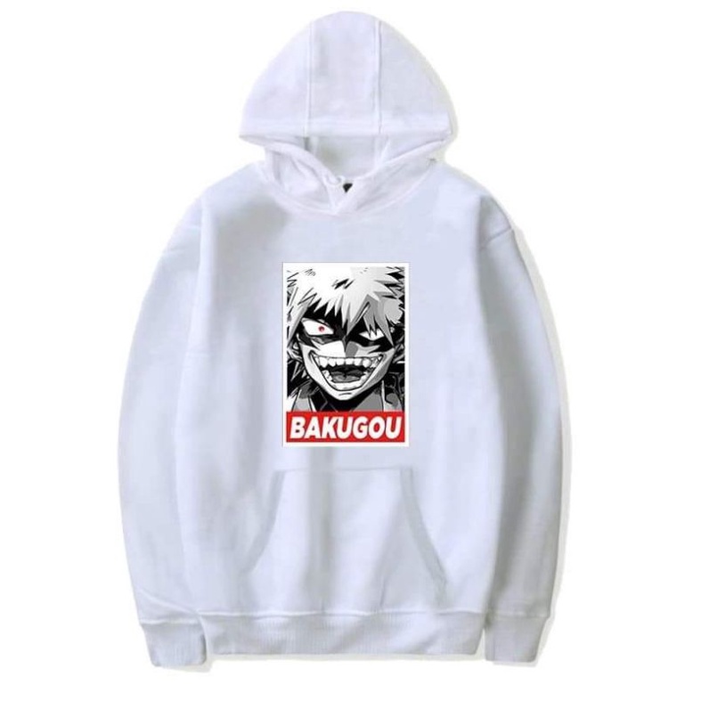 Áo Hoodie Nỉ Dài Tay My Hero Academia Bakugo Deku Anime