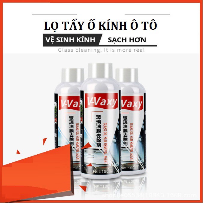 Lọ tẩy ố kính ôtô V-Vaxy, Vỉ 6 viên rửa kính