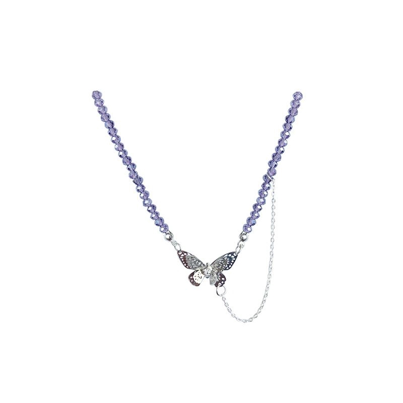 Vòng Cổ choker Mặt Bướm Đính Đá Pha Lê Phong Cách 22483