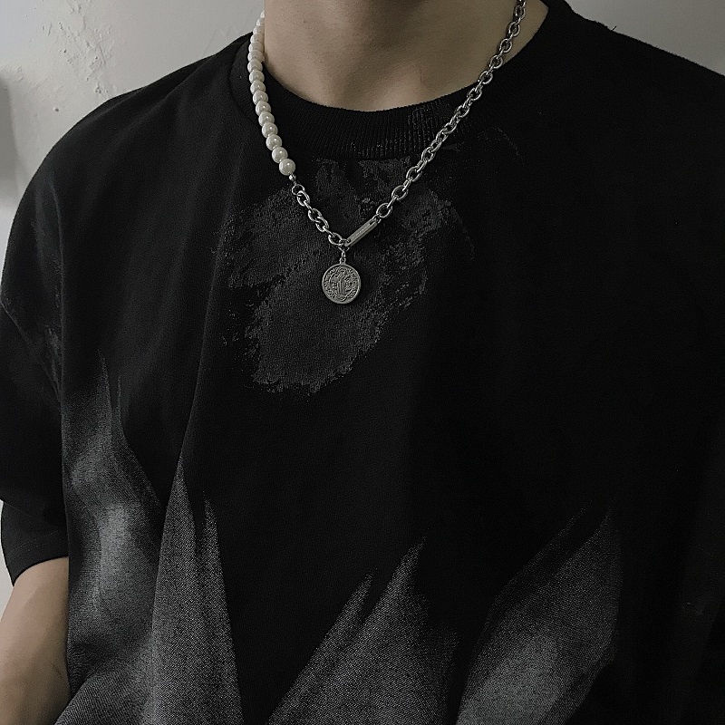 Vòng cổ chuỗi hạt ngọc trai nhân tạo phong cách cổ điển thời trang cho nam và nữ