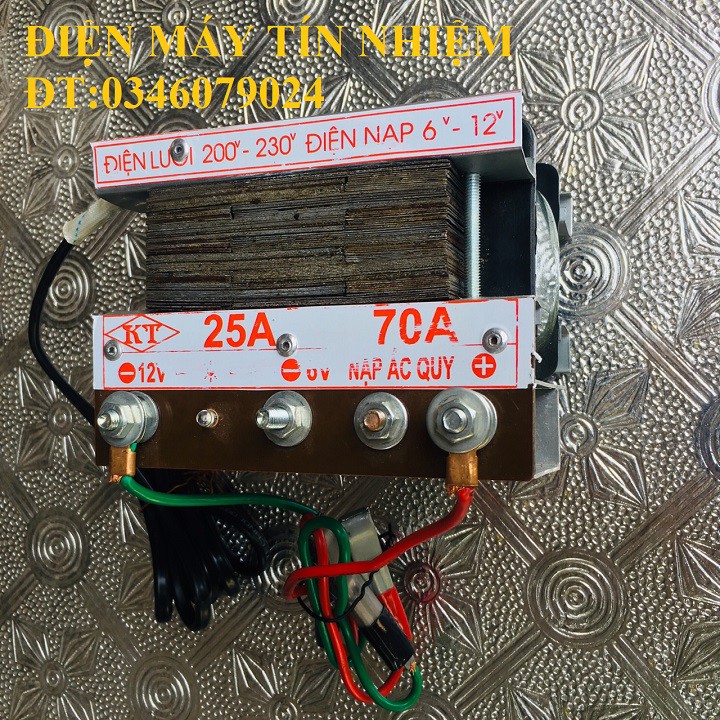 Sạc Acquy 2 chế độ 6V-12V  công Suất thực - Hàng Cao Cấp