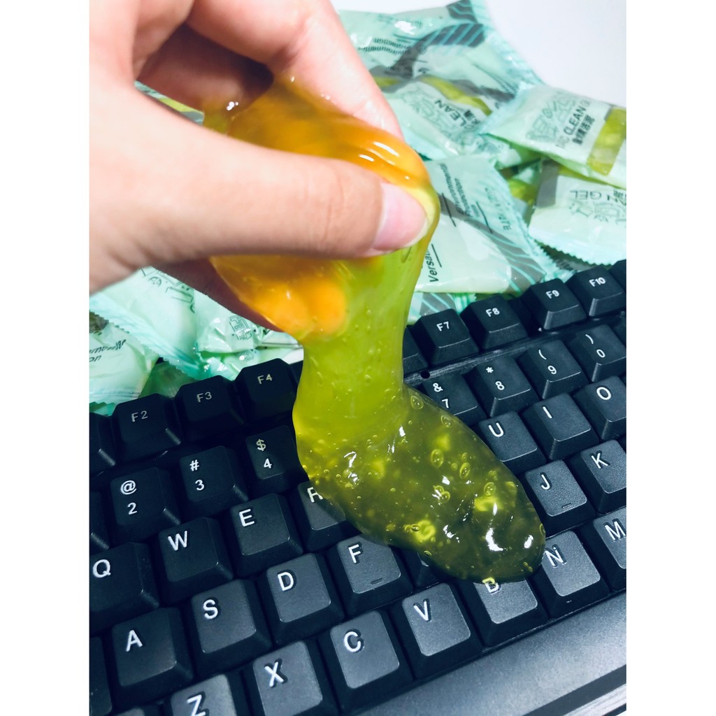 Gel làm sạch vệ sinh bàn phím, laptop, ô tô, điện thoại, đa năng dạng gói Magic Clean siêu sạch an toàn - Spa Laptop