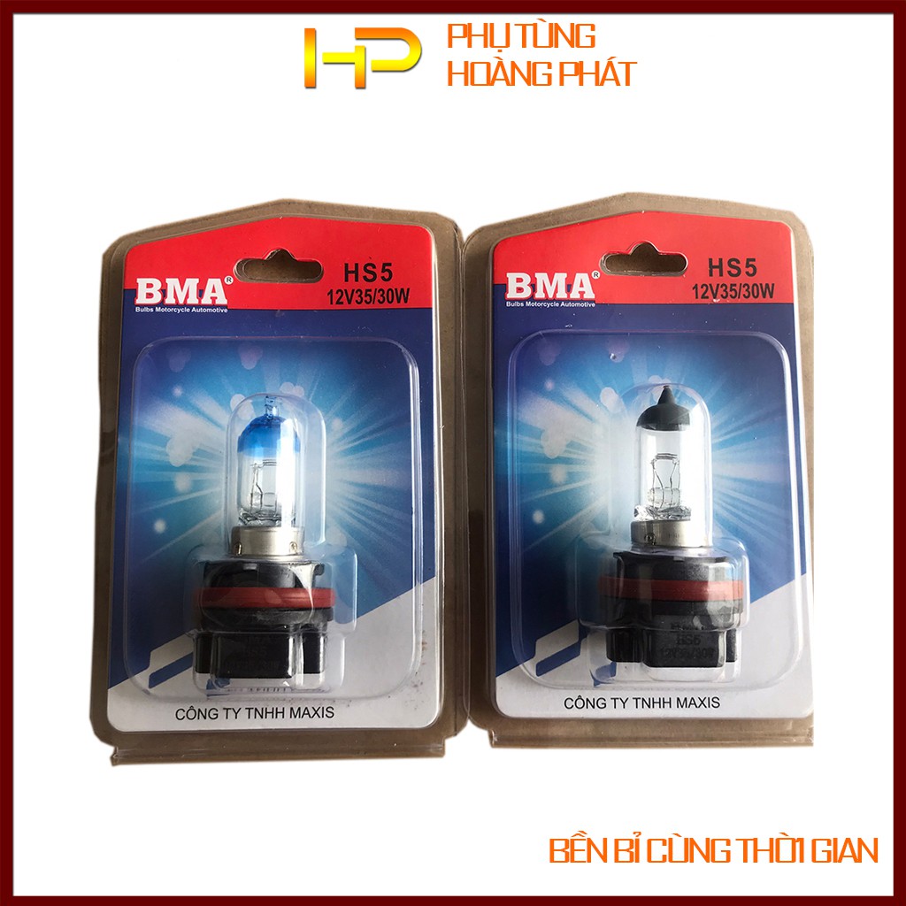 [Siêu sáng] Bóng đèn pha BMA Halogen 12V 35W/30W Chân HS5 cho PCX AirBlade Lead 2011