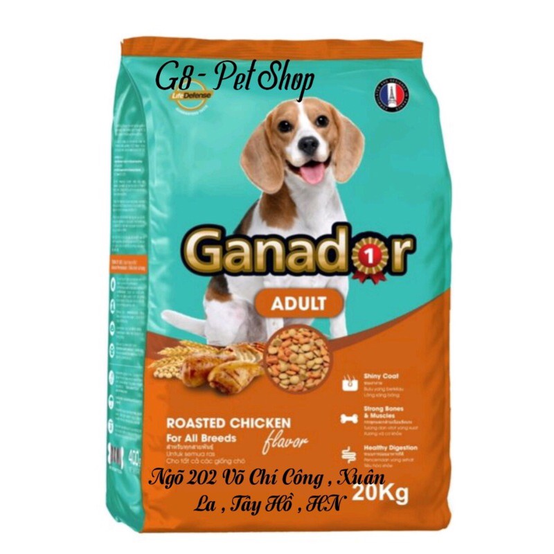 20kg (50 gói 400g ) - Ganador Adult vị gà nướng . Thức ăn chó lớn
