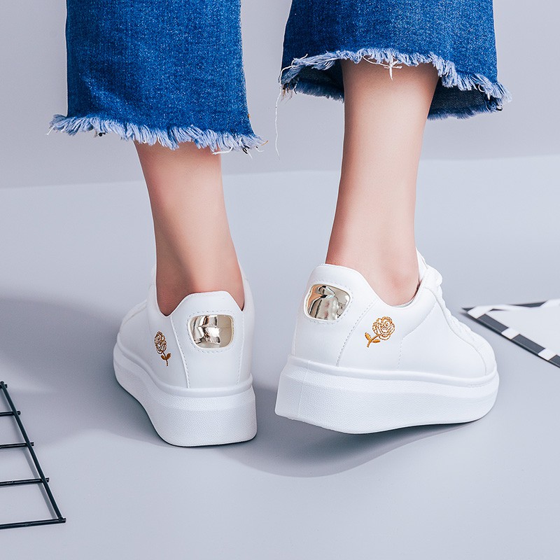 (SIÊU RẺ) GIÀY NỮ, GIÀY THỂ THAO NỮ ĐỘN ĐẾ 3 PHÂN MÀU TRẮNG CỰC XỊN XÒ | BigBuy360 - bigbuy360.vn