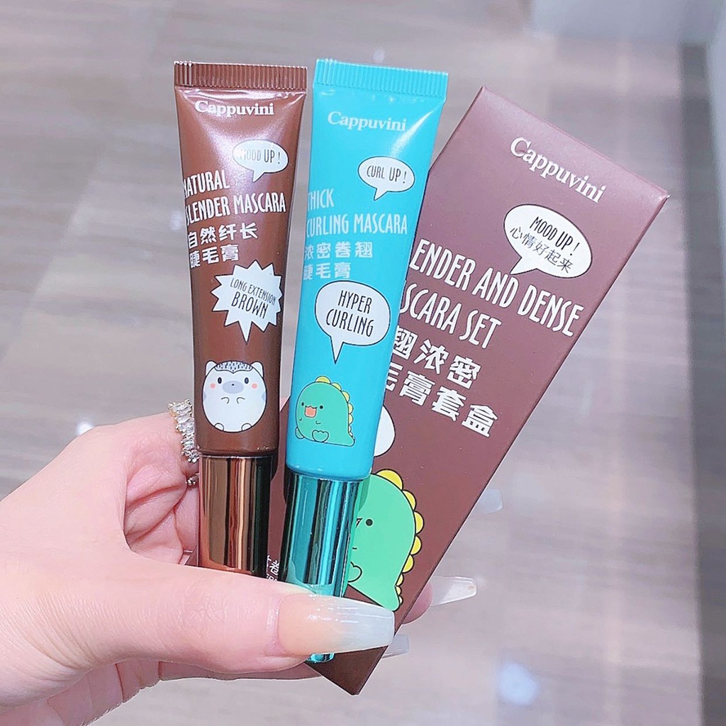 Mascara Đen / Nâu Kháng Nước Lâu Trôi Chống Mồ Hôi Đầu Cọ Nhỏ Tự Nhiên Không Dễ Phai Màu