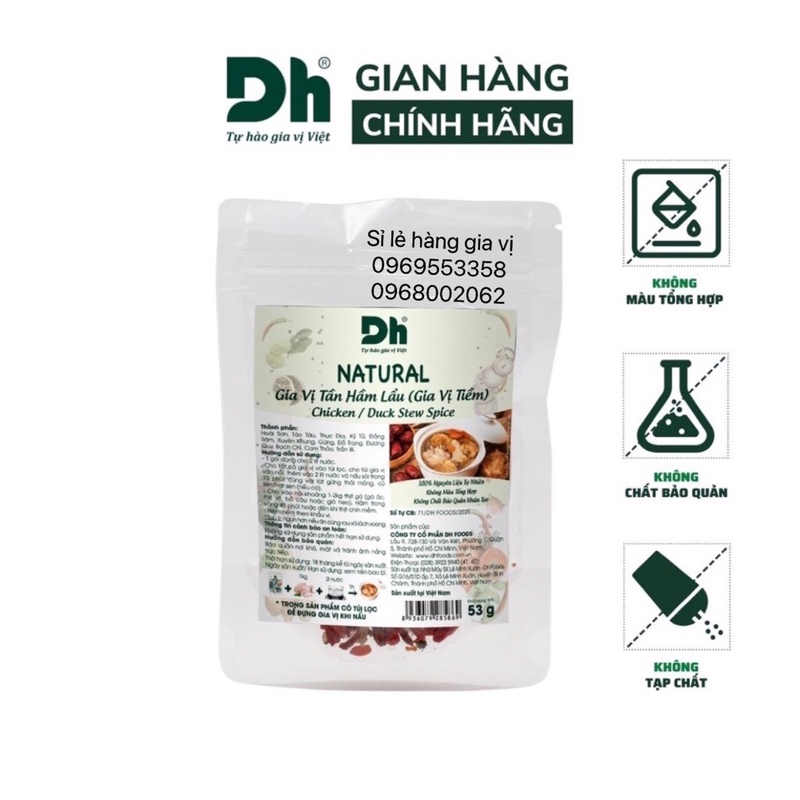 Gia vị Tiềm hầm lẩu(1 Set đầy đủ) Có Hút Chân Không Bảo Quảna