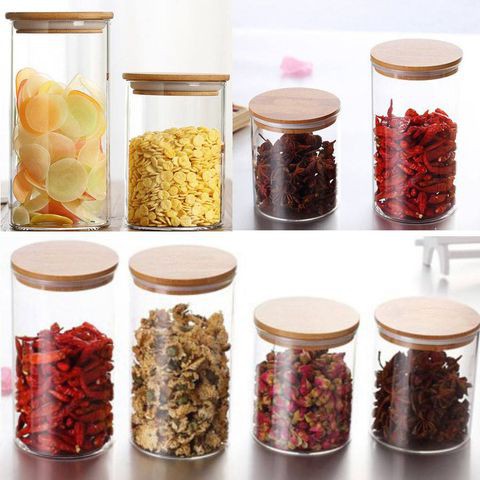 [HÀNG MỚI VỀ] HŨ THỦY TINH NẮP GỖ VINTAGE CỰC ĐẸP đủ cỡ từ 450ml đến 1000ml