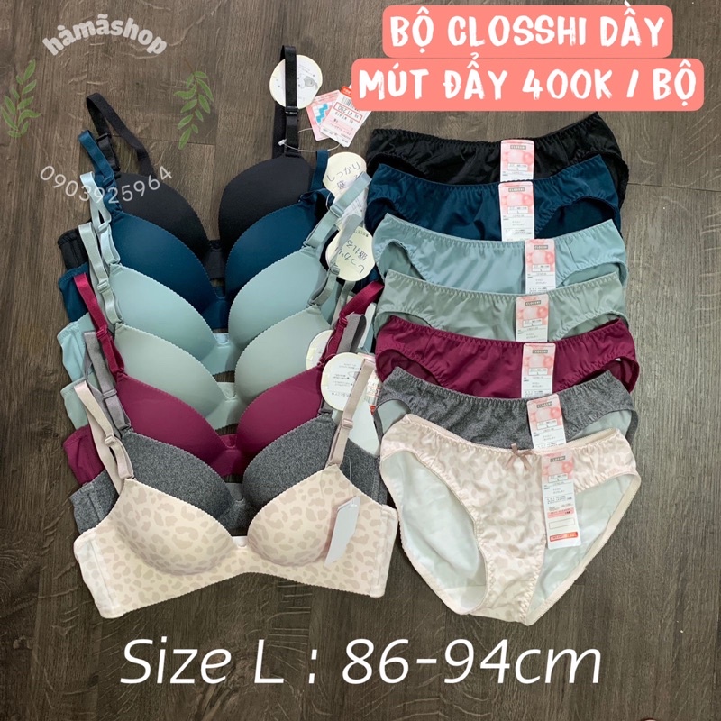 Bra nội địa Nhật Closshi MÚT DẦY - KHÔNG GỌNG