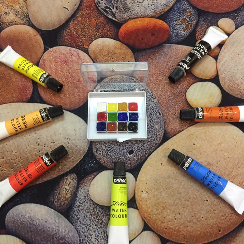 [Michi Art Store] [Quà tặng] Màu nước Pebeo Watercolour 12 màu