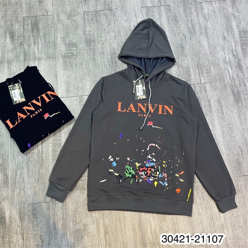 Áo Hoddie In Chữ Lanvin - Áo Nỉ hoddie Nam