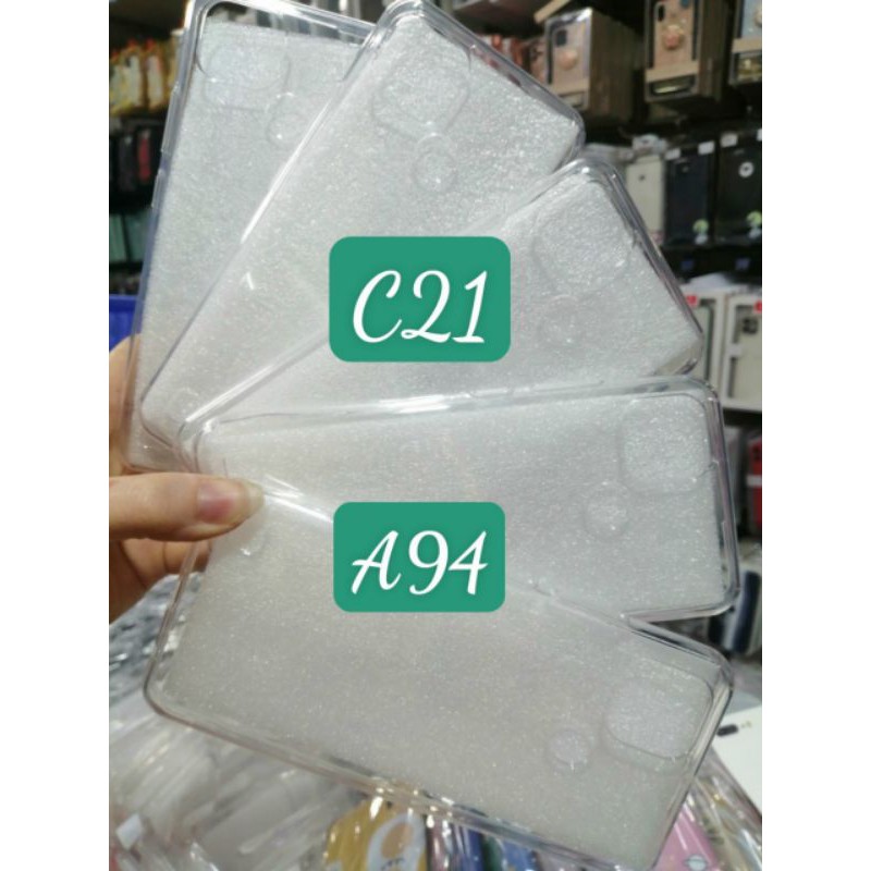 ốp lưng silicone oppo realme C20 / C21 / A94 dẻo trong suốt
