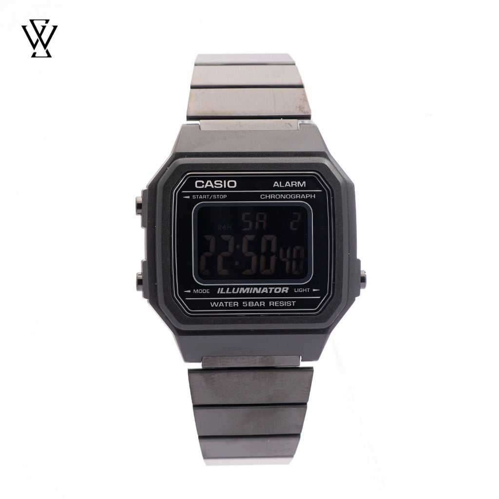 Đồng Hồ Điện Tử Nam Casio WATCHSTORE B650WB-1BDF Thiết Kế Mặt Kính 41mm, Vỏ Nhựa, Dây Kim Loại Chắc Chắn