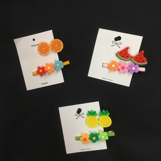 Set kẹp tóc trái cây và hoa 🍊🍉🍍🍌🥕💐