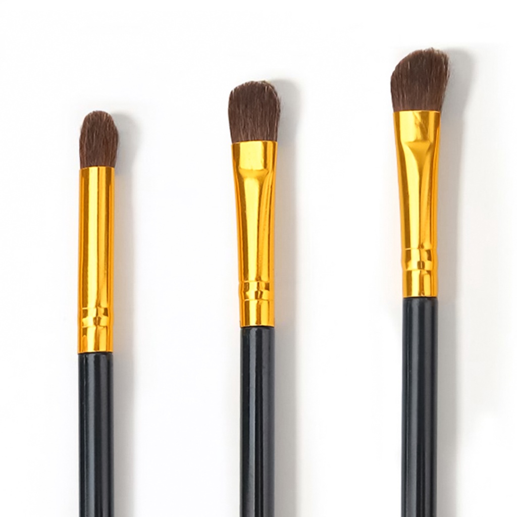 Bộ 3 Cọ Trang Điểm Mắt Chuyên Nghiệp Dễ Dàng Mang Theo