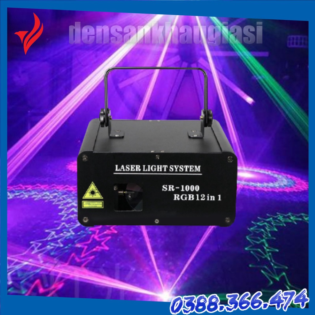 Đèn Bay Phòng Laser 12in1 Chiếu Hình Hiệu Ứng Ảo 10D Đèn Sân Khấu Giá Sỉ