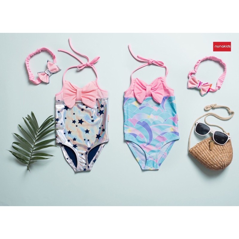 Bikini bé gái kèm turban siêu cưng