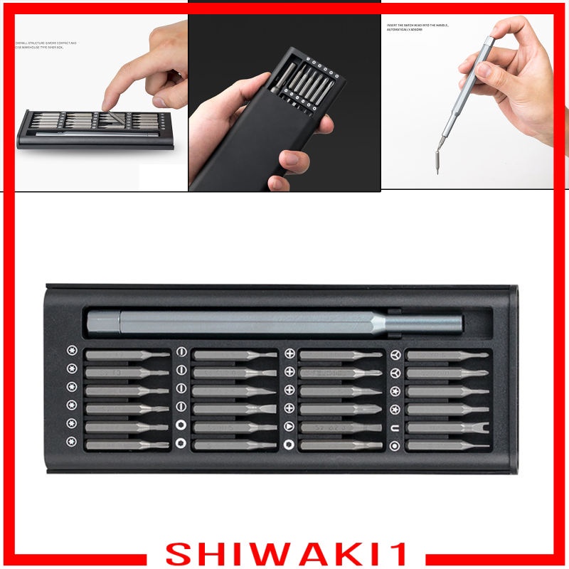 Bộ tuốc nơ vít chính xác 25 trong 1 với vỏ kính cho điện thoại thông minh