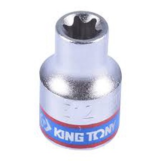 Đầu tuýp trắng ngắn 1/2 inch sao e12 kingtony 437512m