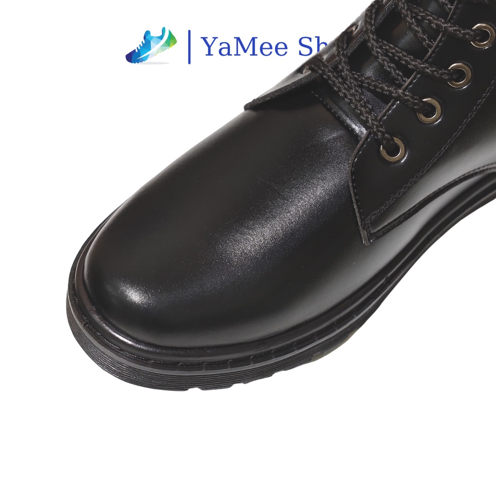 Giày combat boots nam cao cổ, đế khâu chắc chắn-mã DCC01