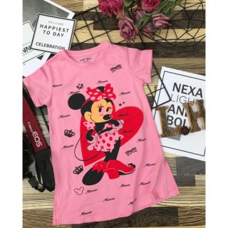 Đầm bé gái dáng suông Mickey 20 đến 32kg