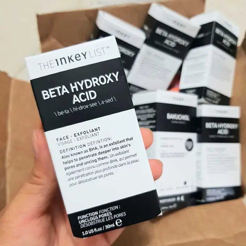 Tẩy da chết hoá học The INKEY List Beta Hydroxy Acid (BHA) Blemish + Blackhead Serum - 30mL