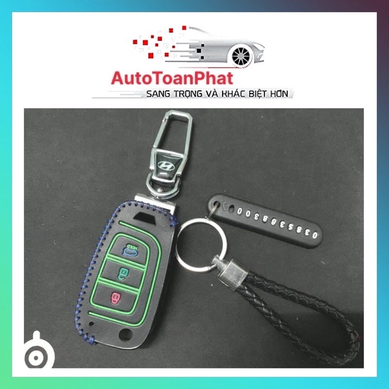 Bao da chìa khoá Hyundai Accent số sàn