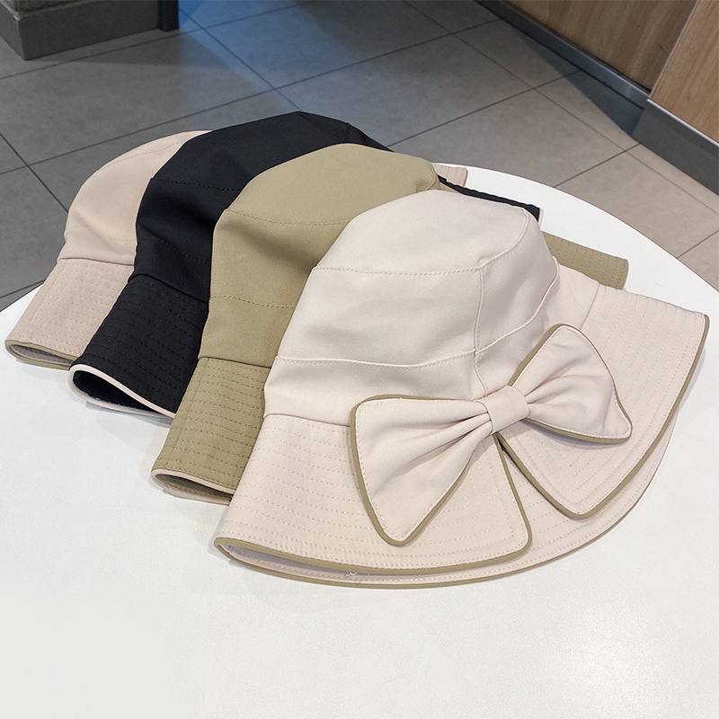 Nón tai bèo che nắng đính nơ thời trang xuân hè 2022 dễ phối đồ thời trang cho nữ