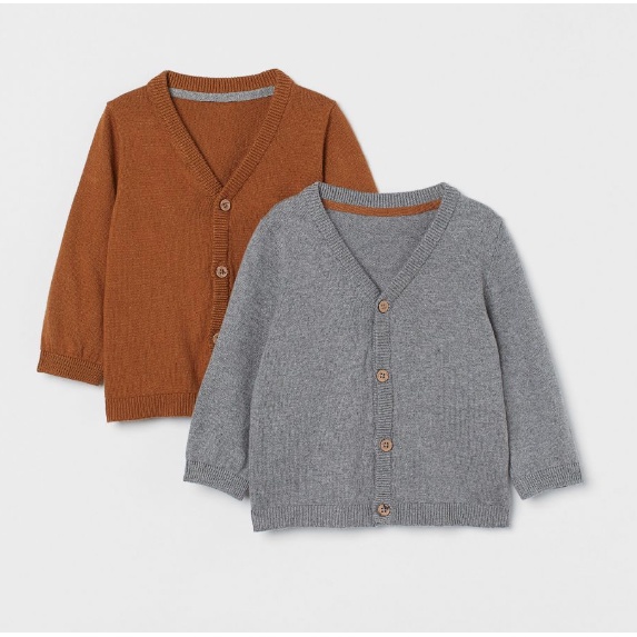 Set 2 áo len cardigans HM auth cho bé