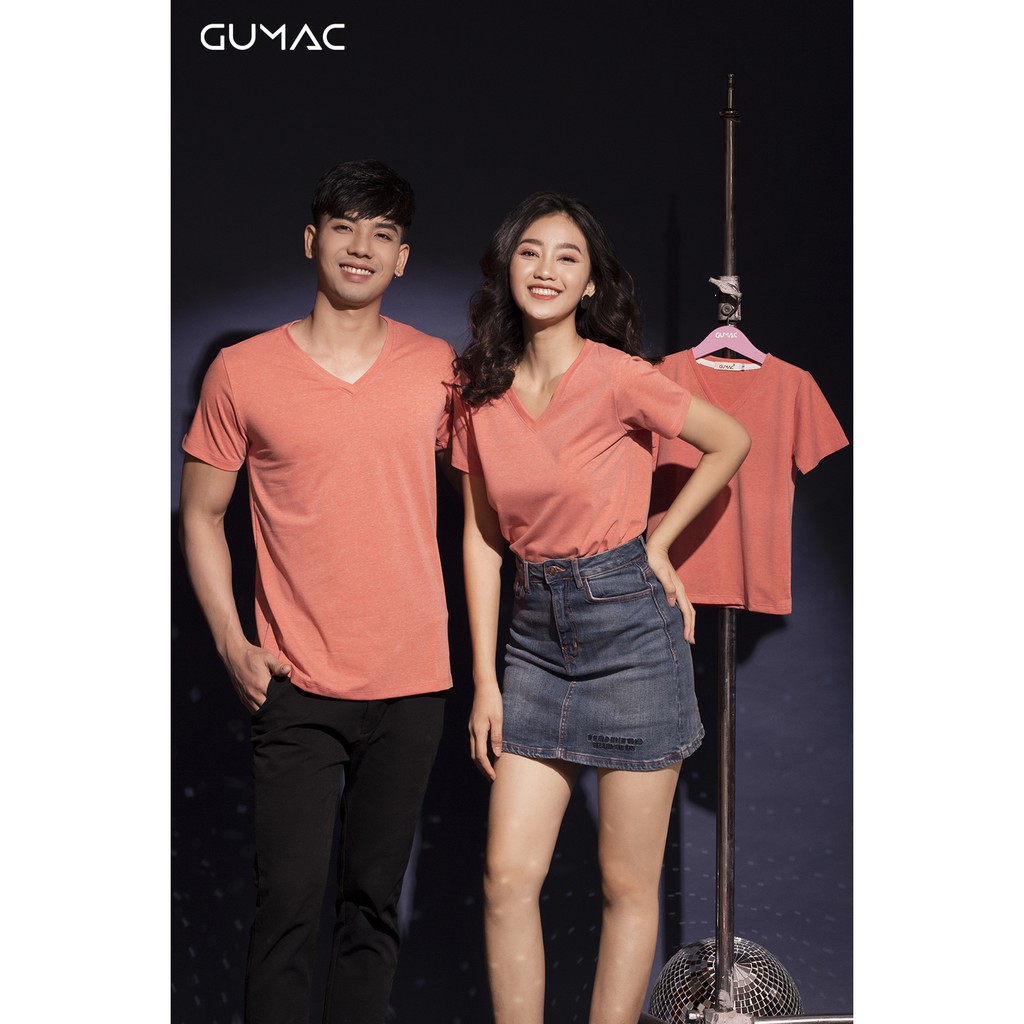 [Mã WABRGU100 giảm 15% đơn 249K tối đa 100k] Áo thun cổ tim cơ bản cho bé GUMAC ATK12021 | BigBuy360 - bigbuy360.vn