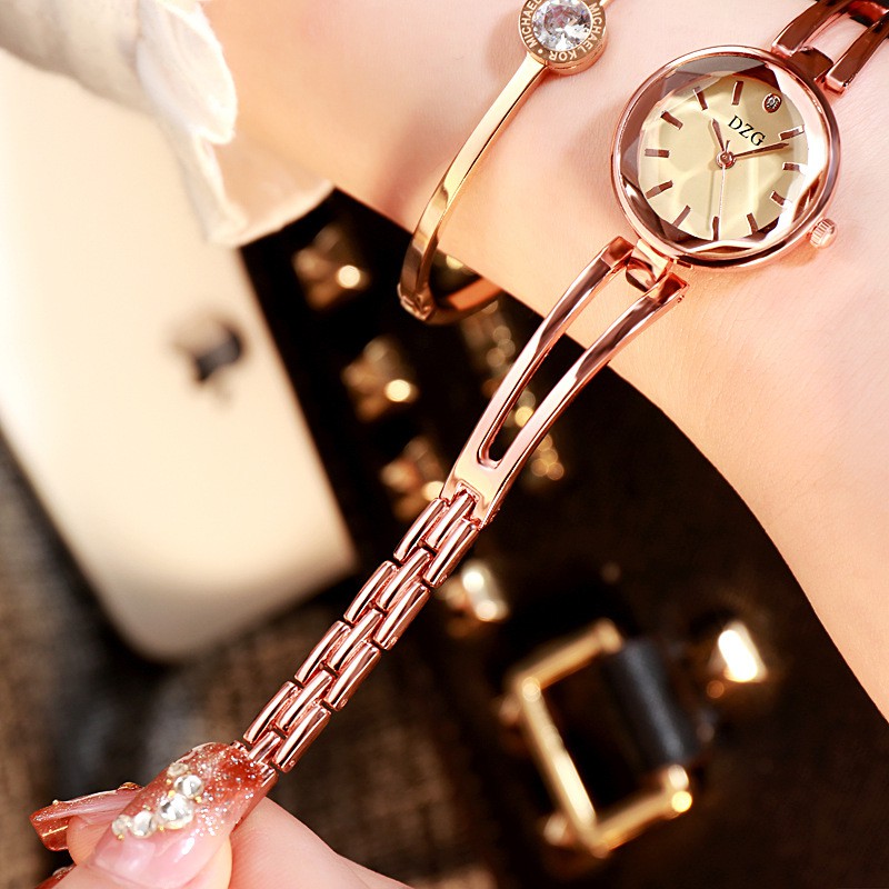 Đồng hồ nữ lắc Dzg DL02 mẫu mới cực đẹp, mặt tròn nhỏ xinh xắn | BigBuy360 - bigbuy360.vn