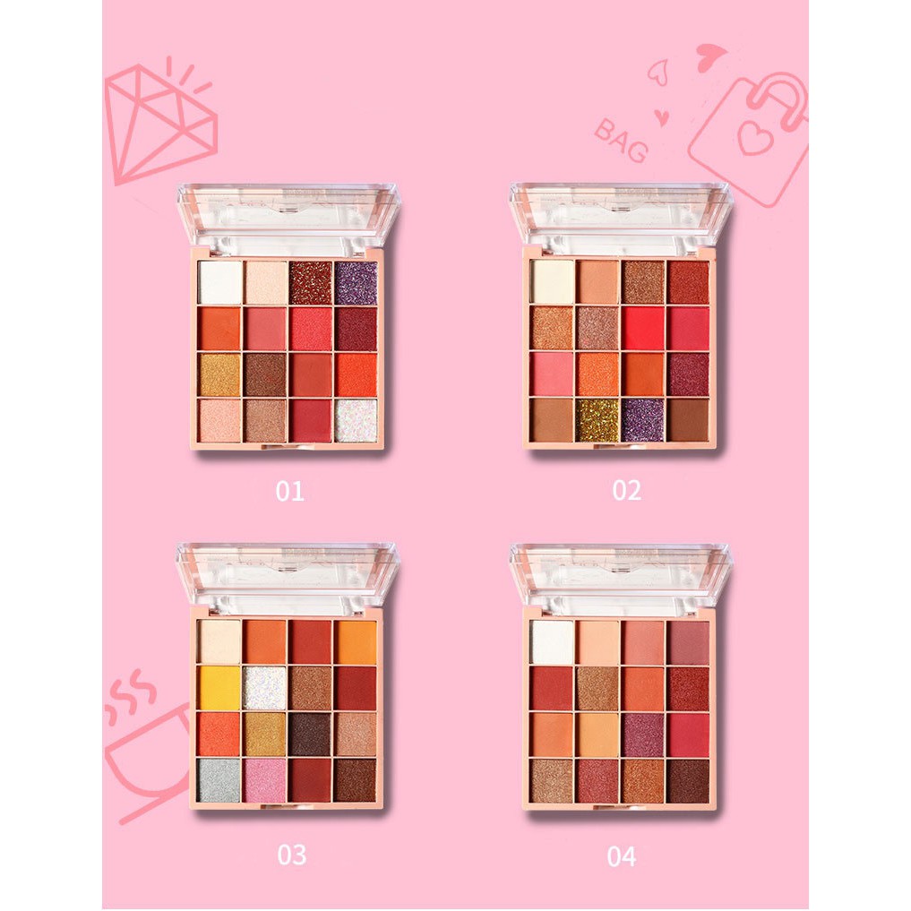 [FREESHIP TỪ 50K] Bảng phấn mắt Lameila Classic 16 Color Eyeshadow Compact | BigBuy360 - bigbuy360.vn