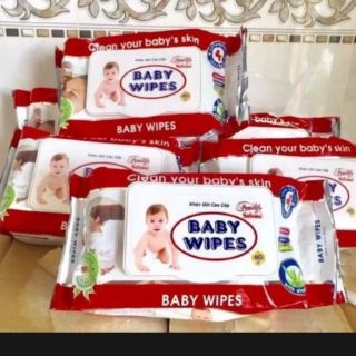 Khăn giấy ướt baby wipes hộp 80 tờ