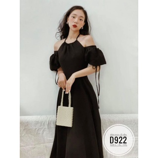 ĐẦM MAXI CỘT NƠ CỔ YẾM