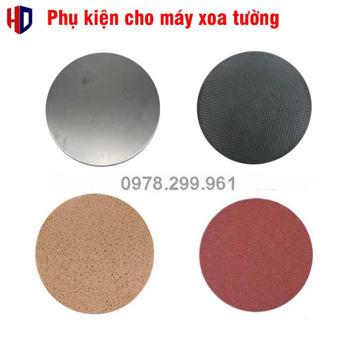 HÓT!!! Phụ Kiện Cho Máy Xoa Vữa Trát Tường [ Đế nhựa - Đế mút xốp - Đế giấy nhám ]