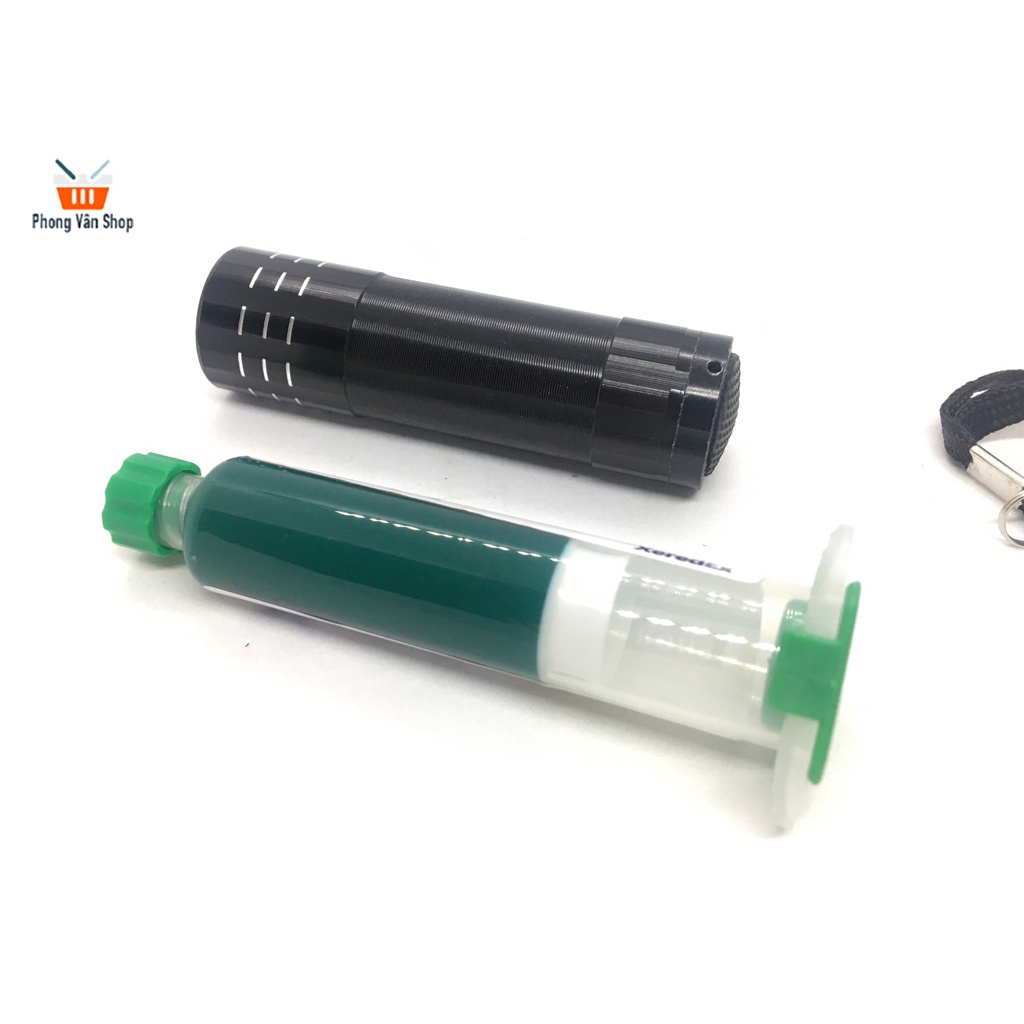 Keo UV xanh - phủ mạch PCB - Sơn xanh cách điện