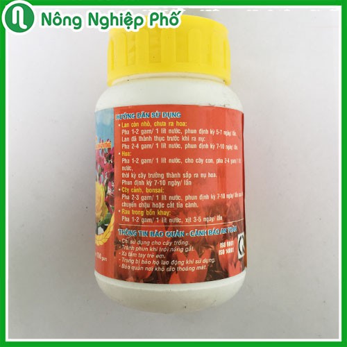 LỌ 100GRAM - PHÂN BÓN LÁ CAO CẤP ĐẦU TRÂU MK 701 (10-30-20)