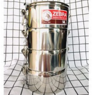 Camen Inox Zebra size 14x3 ngăn rưỡi- Code 150151